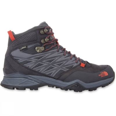 Botas The North Face Hedgehog Hike Mid GTX Hombre - Gris Oscuro / Naranjas - Chile HFA934210